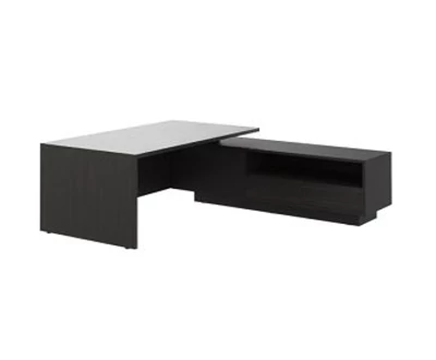 Elite vezetői asztal, szervízszekrénnyel