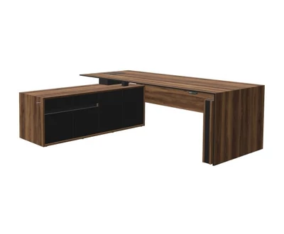 MOTION vezetői asztal, szervízszekrénnyel