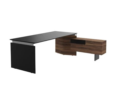 MOVE&LEAD vezetői asztal, szervízszekrénnyel