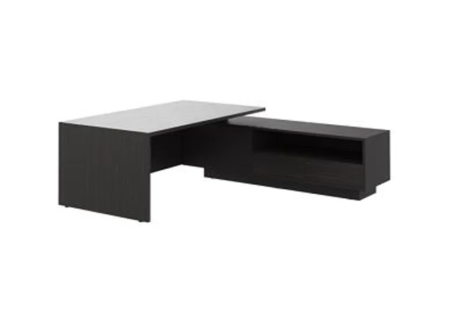 Elite vezetői asztal, szervízszekrénnyel