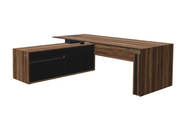 MOTION vezetői asztal, szervízszekrénnyel