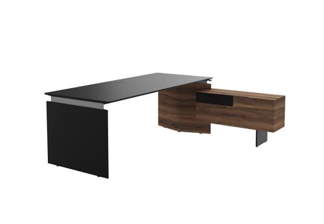 MOVE&LEAD vezetői asztal, szervízszekrénnyel