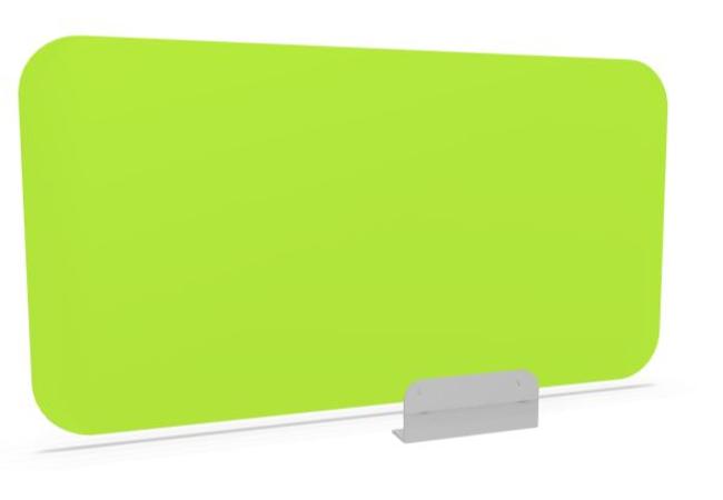 Plexiglas paraván, zöld
