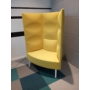 Kép 3/3 - CUMULUS fotel, magas támlával, sárga szövet